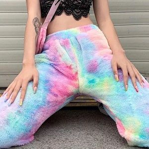 COPY - Cuddle Creature Rainbow Bunny Joggers